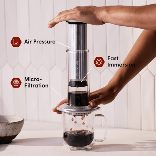 AeroPress Premium 20th Anniversary Bundle - Coffee Maker Set for Fresh Brew Routines