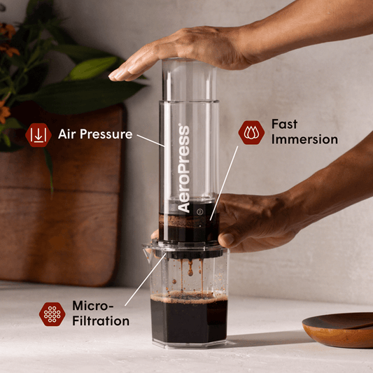 AeroPress Coffee Maker - Clear XL - Portable Brewer for Fresh Coffee Preparation