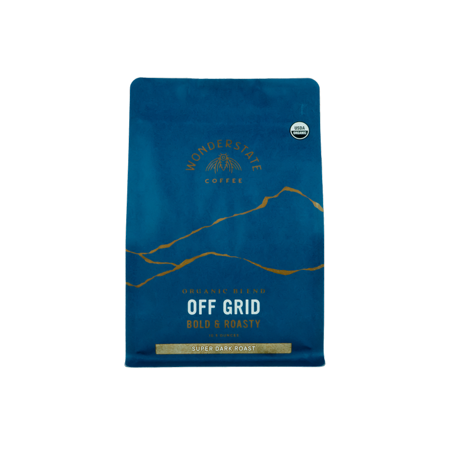 Organic Off Grid Super Dark Roast 1.5 lb - Coffee Beans for Flexible Recipe Preparation