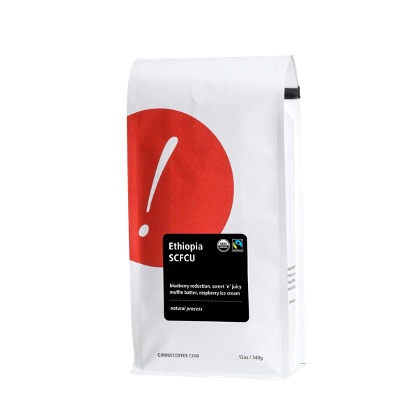 Ethiopia SCFCU Fairtrade Organic 12 oz - Coffee Beans for Flexible Recipe Preparation
