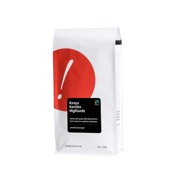Kenya Kericho Highlands Fairtrade Dark Roast 12 oz - Coffee Beans for Flexible Recipe Preparation