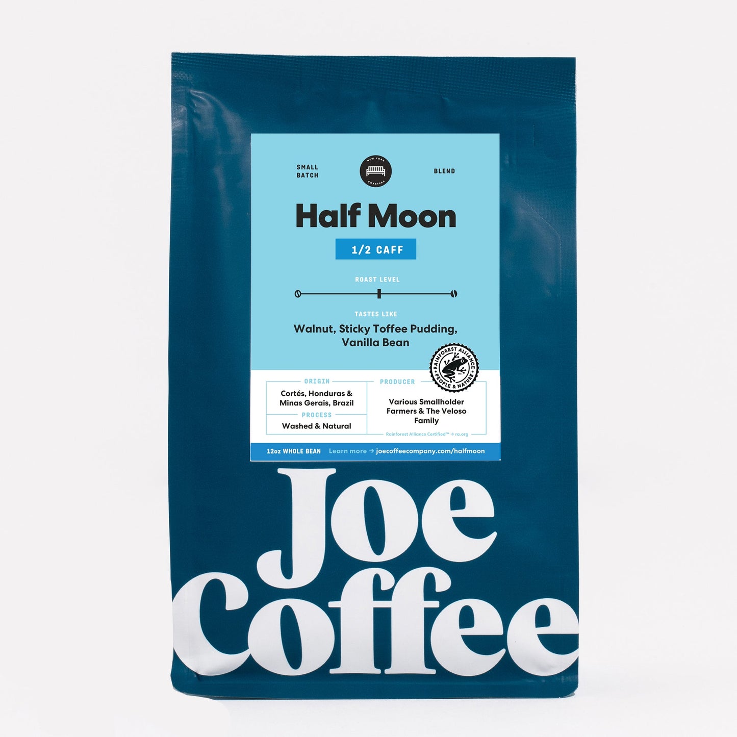 Half Moon Half Caff 2 lb - Coffee Beans for Flexible Recipe Preparation