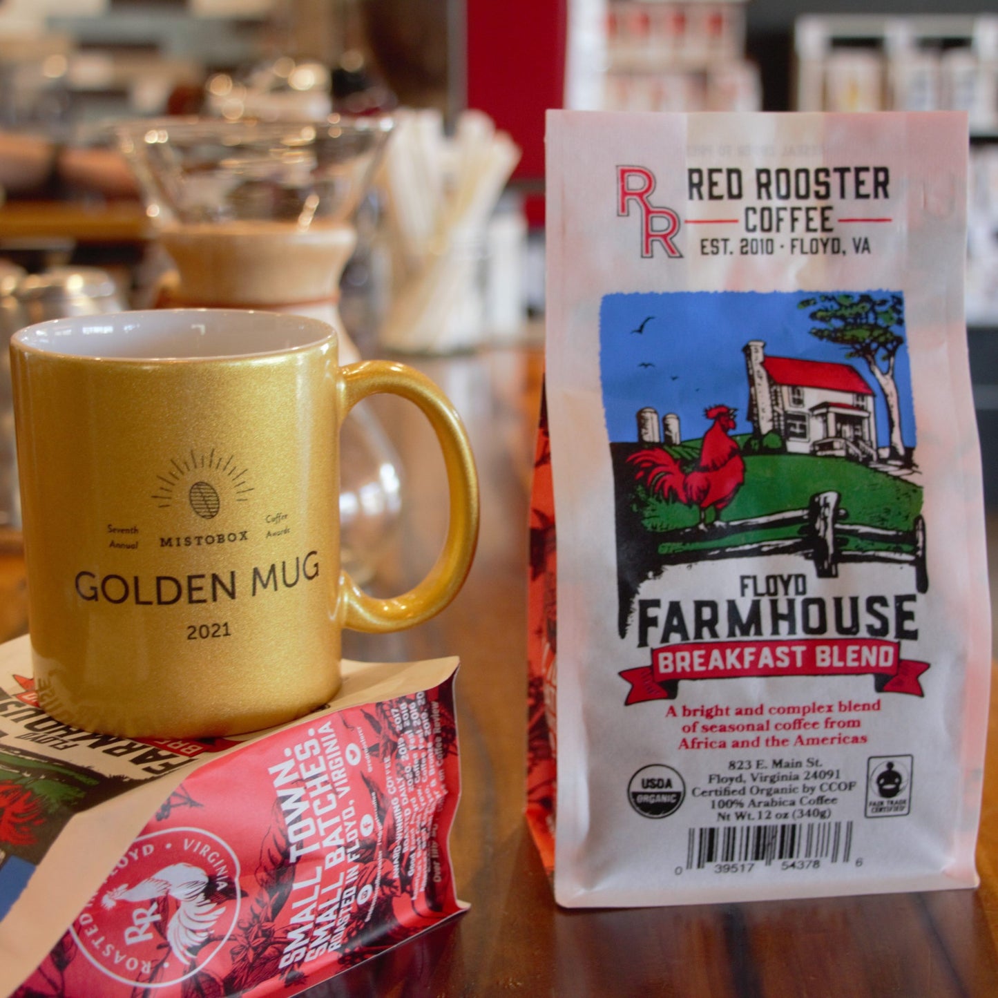 Organic Floyd Farmhouse Breakfast Blend - Coffee Beans for Flexible Recipe Preparation