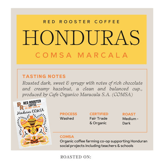 Honduras COMSA Marcala - Coffee Beans for Flexible Recipe Preparation
