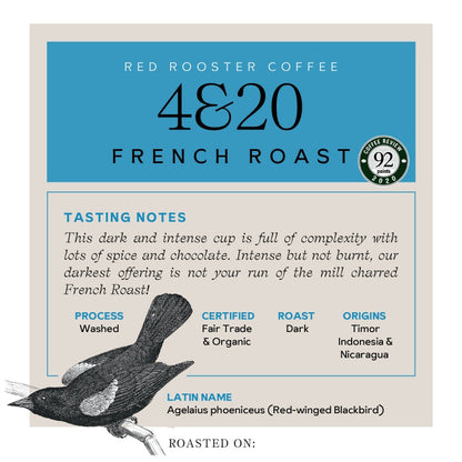 Organic 4&20 French Roast - Coffee Beans for Flexible Recipe Preparation