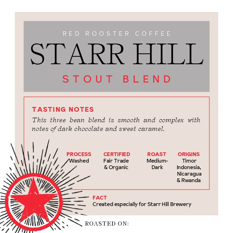 Organic Starr Hill Stout Blend - Coffee Beans for Flexible Recipe Preparation