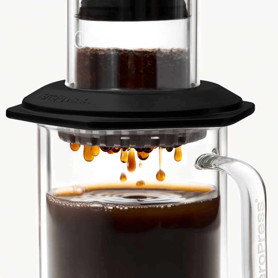 AeroPress Double Wall Glass Coffee Mug - 2 Pack - Coffee Drinkware for Commuting and Home Use