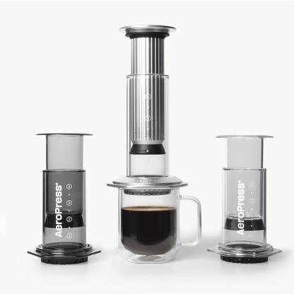AeroPress Double Wall Glass Coffee Mug - 2 Pack - Coffee Drinkware for Commuting and Home Use