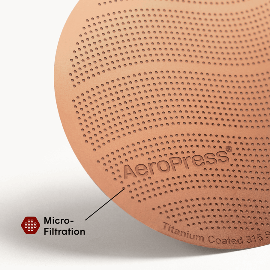 AeroPress Gold Tone Filter - Standard - Coffee Filter Accessory for Consistent Preparation