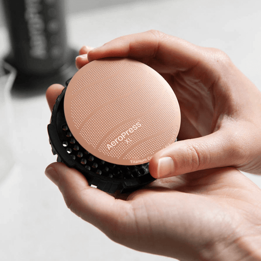 AeroPress Gold Tone Filter - XL - Coffee Filter Accessory for Consistent Preparation