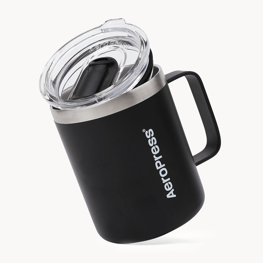 AeroPress Travel Coffee Mug - Stainless Steel - Coffee Drinkware for Commuting and Home Use