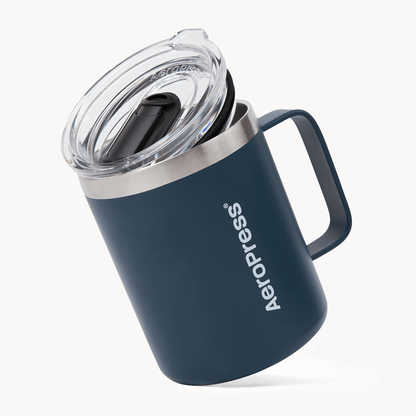AeroPress Travel Coffee Mug - Stainless Steel - Coffee Drinkware for Commuting and Home Use