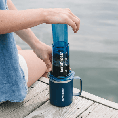 AeroPress Travel Coffee Mug - Stainless Steel - Coffee Drinkware for Commuting and Home Use