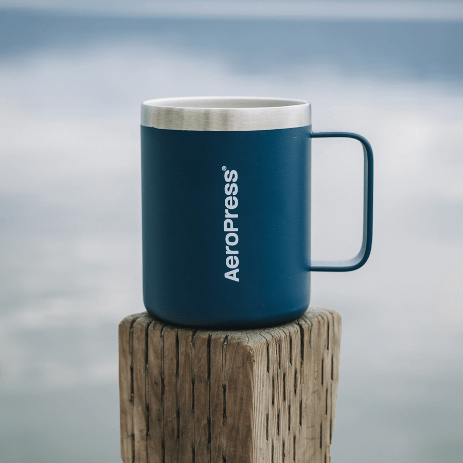AeroPress Travel Coffee Mug - Stainless Steel - Coffee Drinkware for Commuting and Home Use