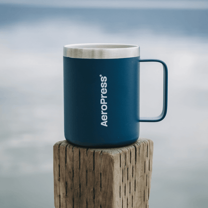 AeroPress Travel Coffee Mug - Stainless Steel - Coffee Drinkware for Commuting and Home Use