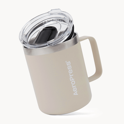 AeroPress Travel Coffee Mug - Stainless Steel - Coffee Drinkware for Commuting and Home Use