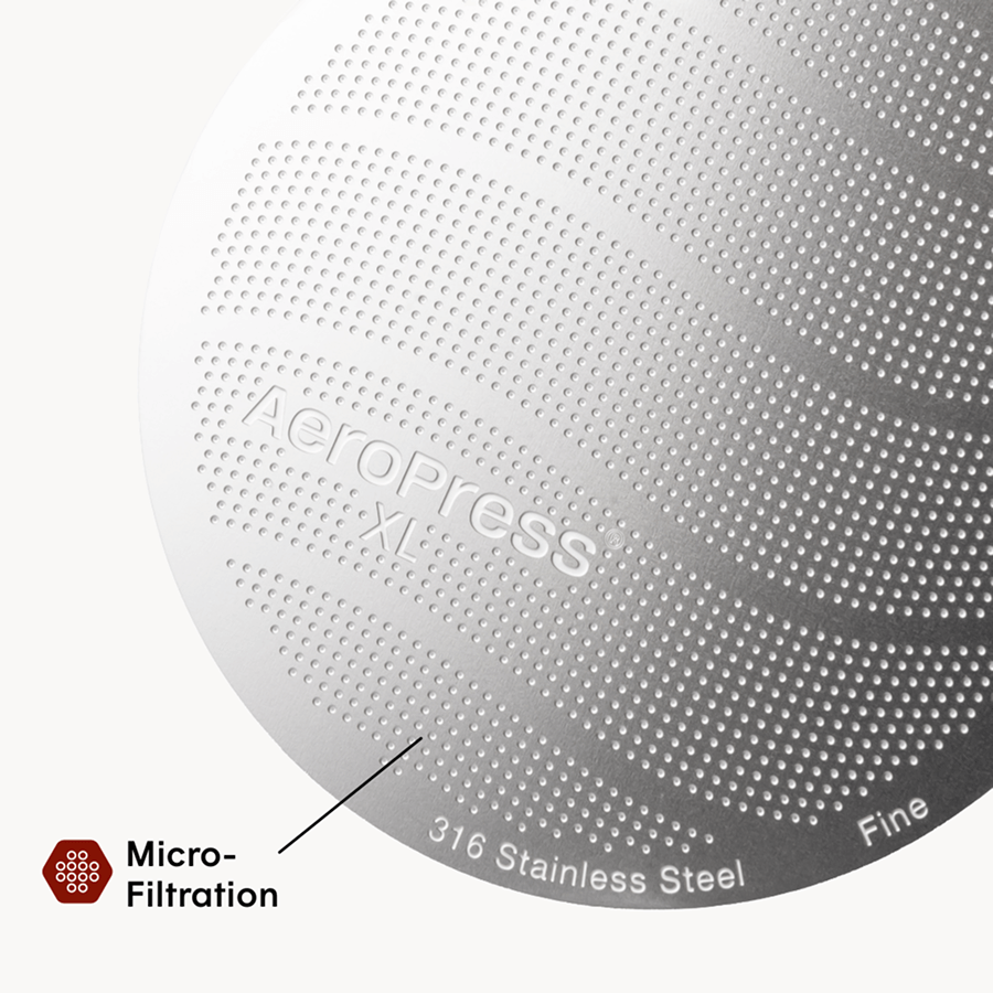 AeroPress Stainless Steel Filter - XL - Coffee Filter Accessory for Consistent Preparation
