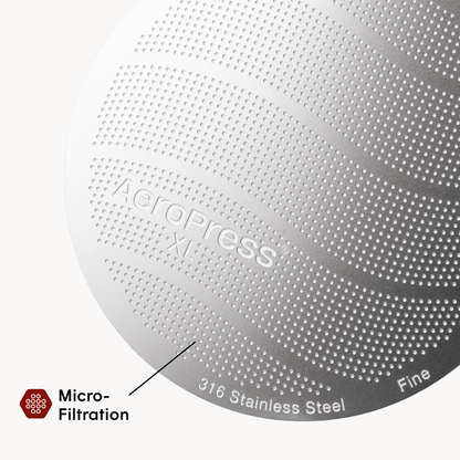 AeroPress Stainless Steel Filter - XL - Coffee Filter Accessory for Consistent Preparation