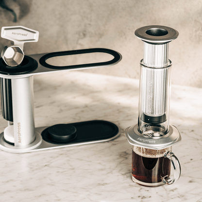 AeroPress Organizer Stand - Stainless Steel - Coffee Station Organizer for Compact Setups