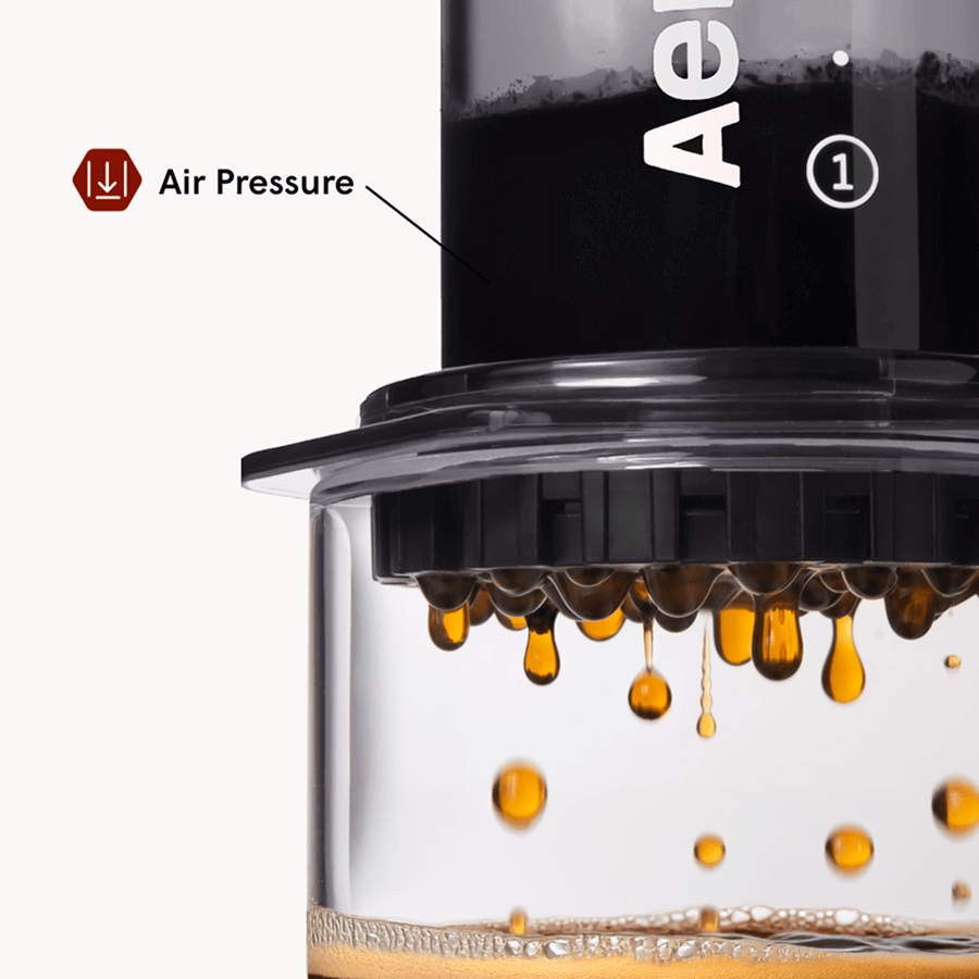 AeroPress Coffee Maker - Clear & Colors - Portable Brewer for Fresh Coffee Preparation