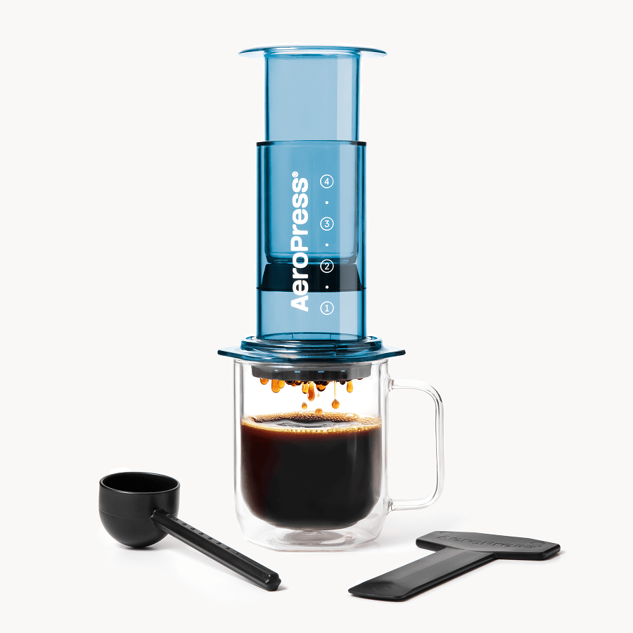AeroPress Coffee Maker - Clear & Colors - Portable Brewer for Fresh Coffee Preparation