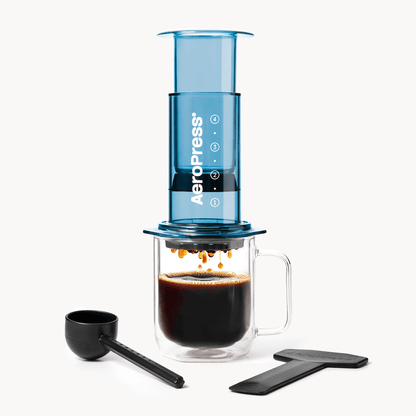 AeroPress Coffee Maker - Clear & Colors - Portable Brewer for Fresh Coffee Preparation