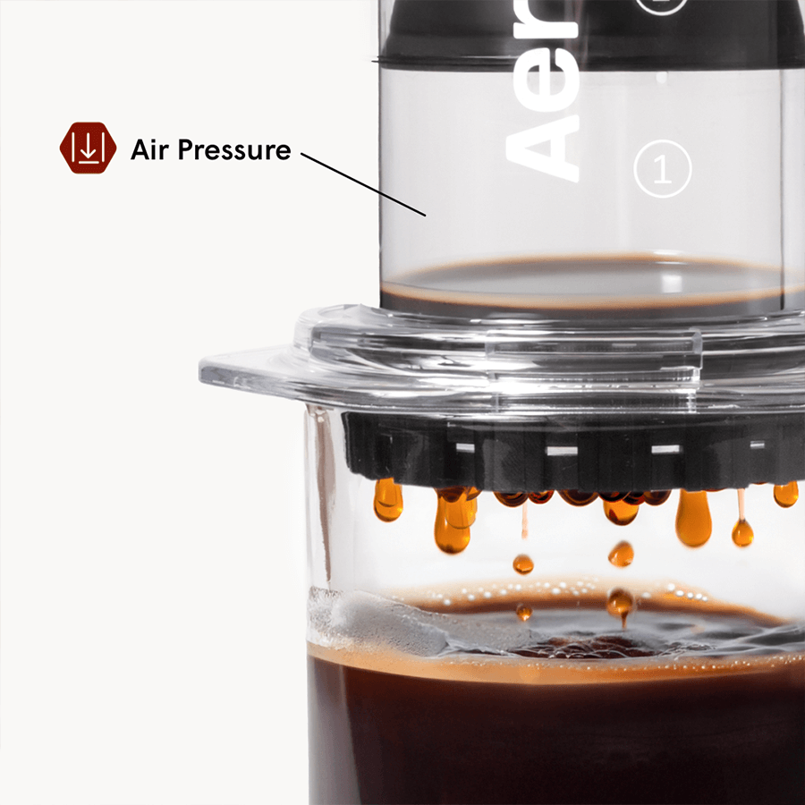 AeroPress Coffee Maker - Clear & Colors - Portable Brewer for Fresh Coffee Preparation