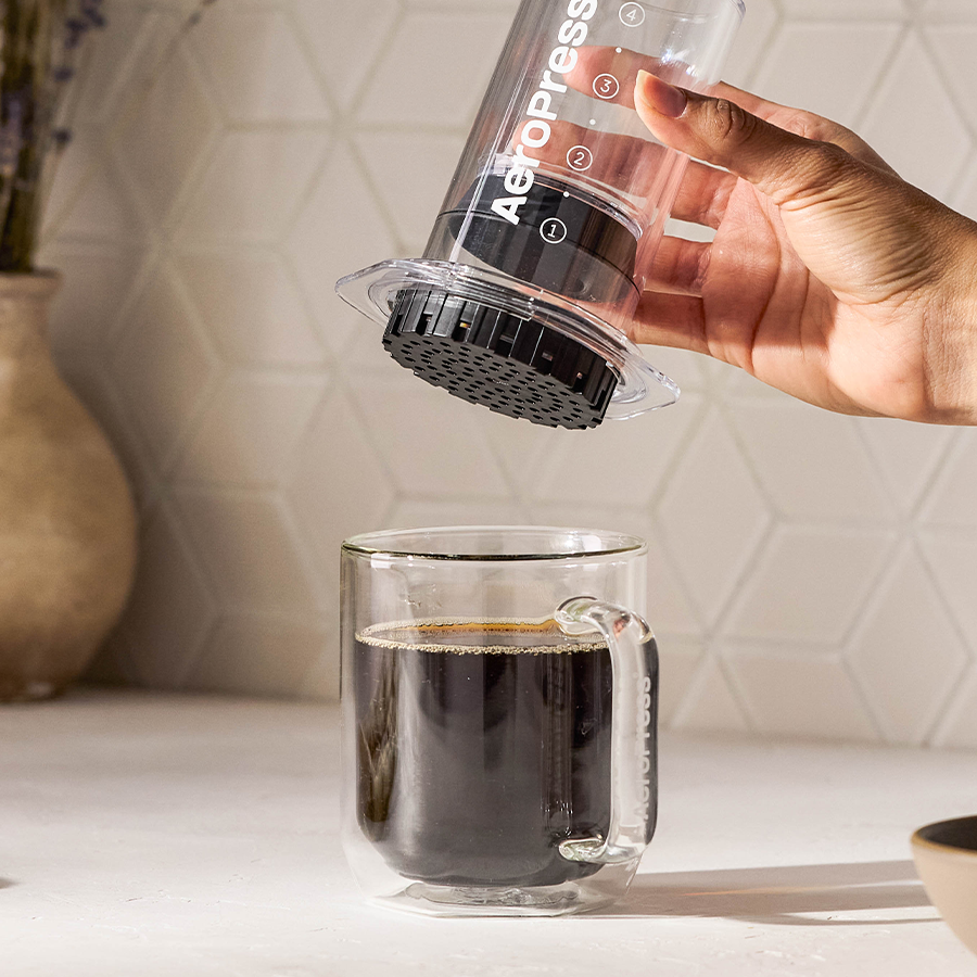 AeroPress Coffee Maker - Clear & Colors - Portable Brewer for Fresh Coffee Preparation