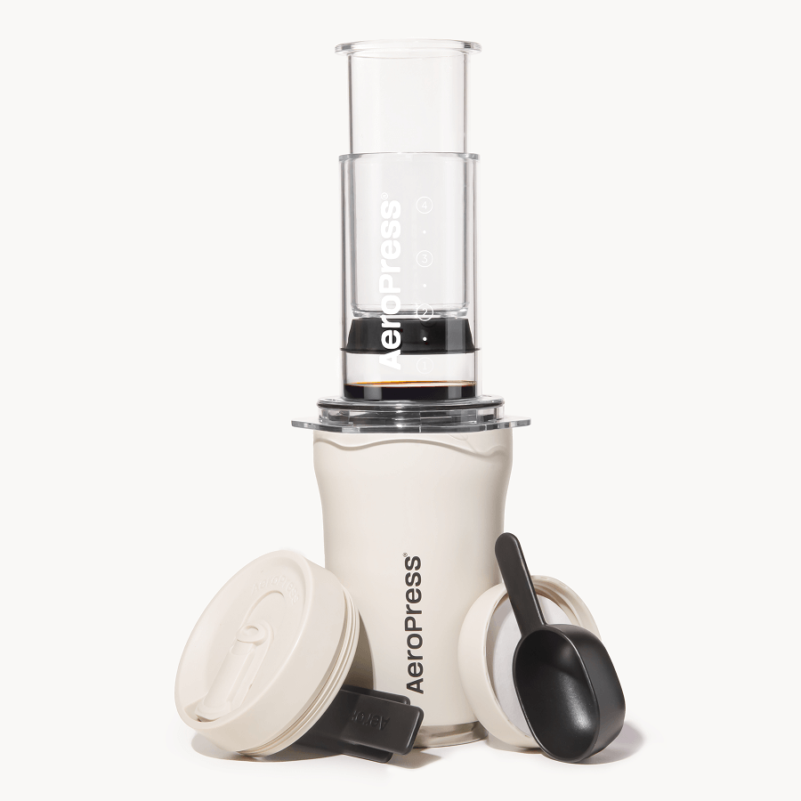 AeroPress Coffee Maker - Go Plus - Portable Brewer for Fresh Coffee Preparation