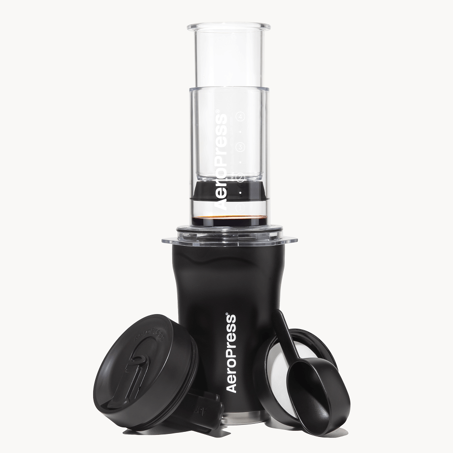 AeroPress Coffee Maker - Go Plus - Portable Brewer for Fresh Coffee Preparation