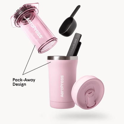 AeroPress Coffee Maker - Go Plus - Portable Brewer for Fresh Coffee Preparation