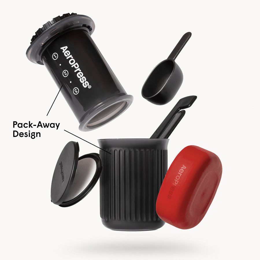 AeroPress Coffee Maker - Go - Portable Brewer for Fresh Coffee Preparation