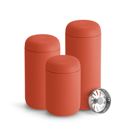 Fellow Carter Move Mug + Splash Guard - Coffee Drinkware for Commuting and Home Use