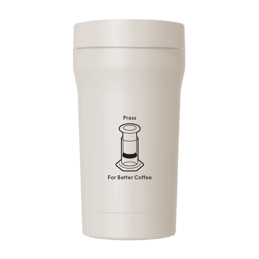 AeroPress Travel Coffee Tumbler - Stainless Steel - Coffee Drinkware for Commuting and Home Use