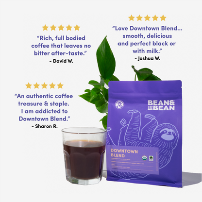 Downtown Blend Organic & Fair Trade - Coffee Beans for Flexible Recipe Preparation