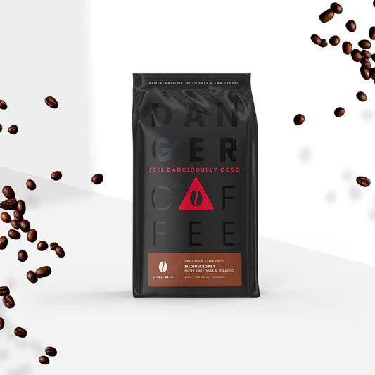 Medium Roast Whole Bean Remineralized Coffee - Coffee Beans for Flexible Recipe Preparation