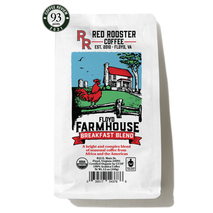 Organic Floyd Farmhouse Breakfast Blend - Coffee Beans for Flexible Recipe Preparation