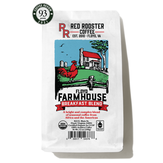 Organic Floyd Farmhouse Breakfast Blend - Coffee Beans for Flexible Recipe Preparation