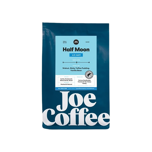 Half Moon Half Caff 12 oz - Coffee Beans for Flexible Recipe Preparation