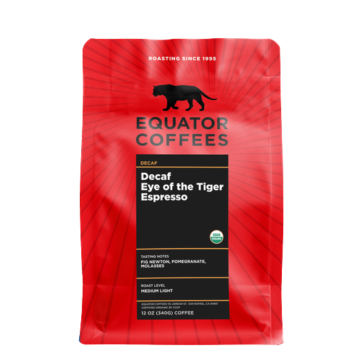 Decaf Eye Of The Tiger 12 oz - Coffee Beans for Flexible Recipe Preparation
