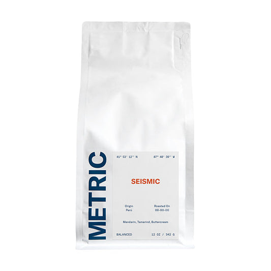Seismic 12 oz - Coffee Beans for Flexible Recipe Preparation