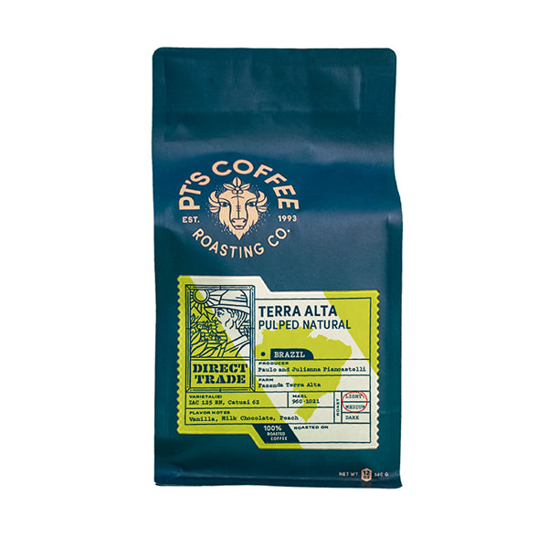 Terra Alta Pulped Natural 12 oz - Coffee Beans for Flexible Recipe Preparation
