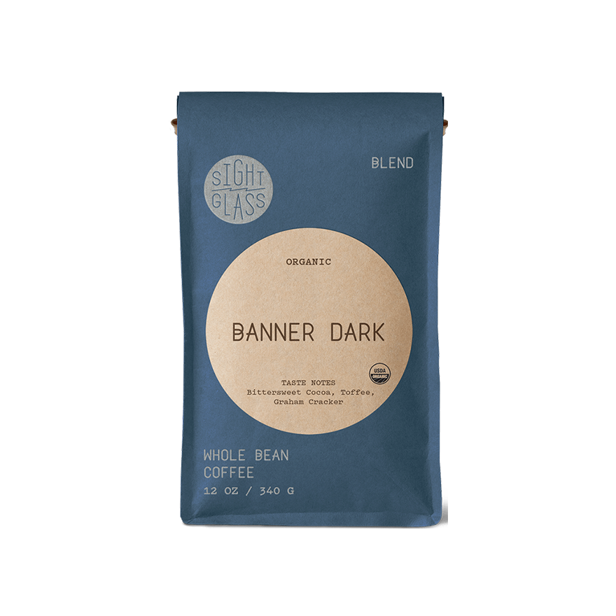 Organic Banner Dark 12 oz - Coffee Beans for Flexible Recipe Preparation
