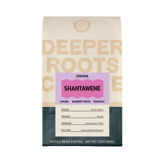 Ethiopia Shantawene 12 oz - Coffee Beans for Flexible Recipe Preparation