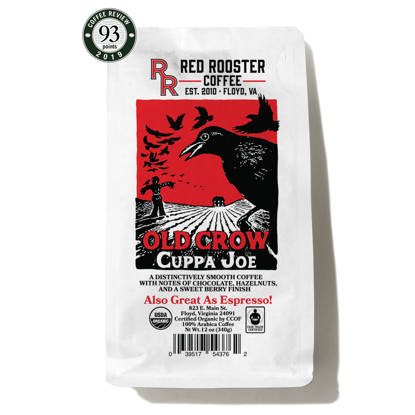 Organic Old Crow Cuppa Joe - Coffee Beans for Flexible Recipe Preparation