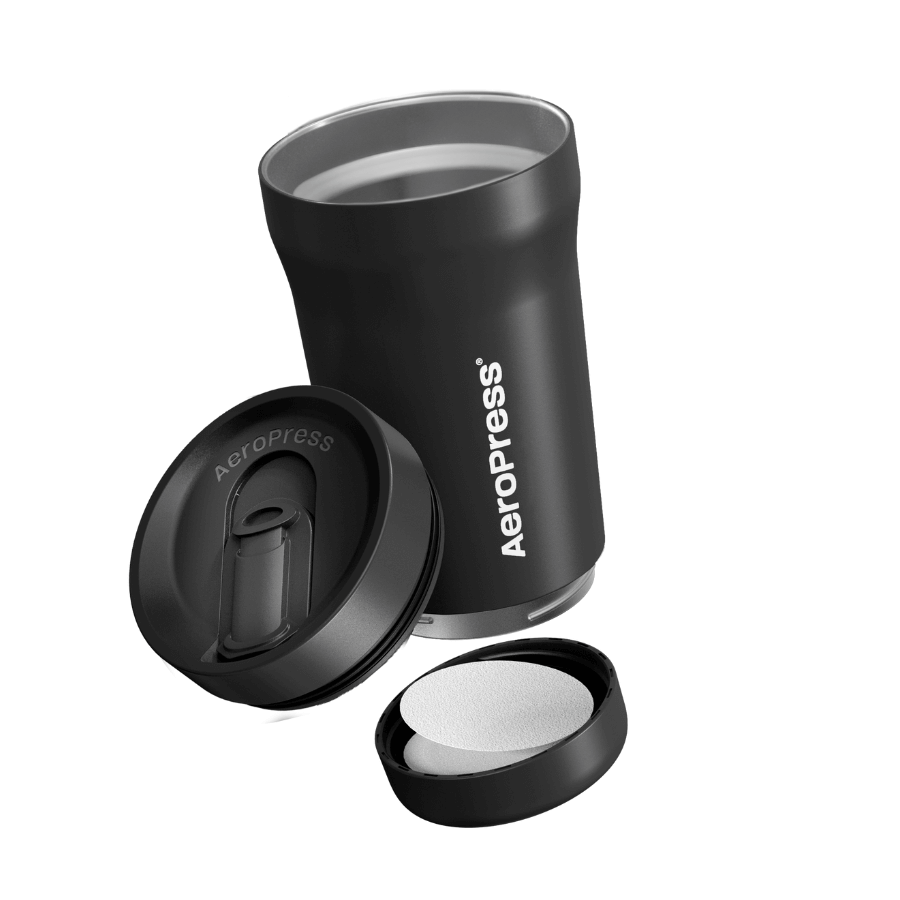 AeroPress Travel Coffee Tumbler - Stainless Steel - Coffee Drinkware for Commuting and Home Use