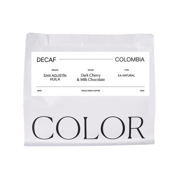Decaf Colombia San Agustin 10 oz - Coffee Beans for Flexible Recipe Preparation