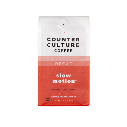 Slow Motion - Decaf 12 oz - Coffee Beans for Flexible Recipe Preparation