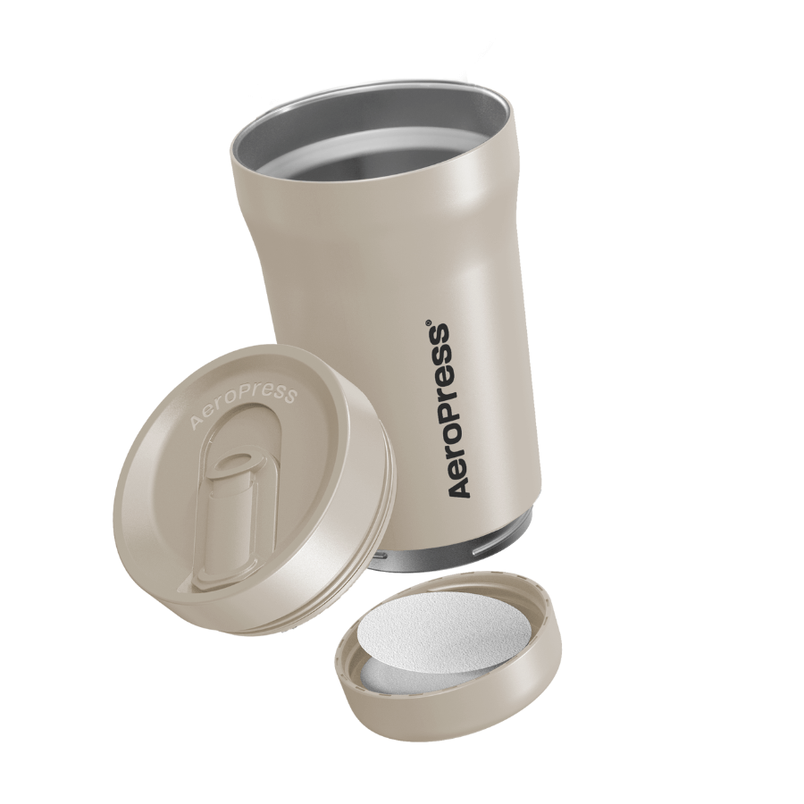 AeroPress Travel Coffee Tumbler - Stainless Steel - Coffee Drinkware for Commuting and Home Use