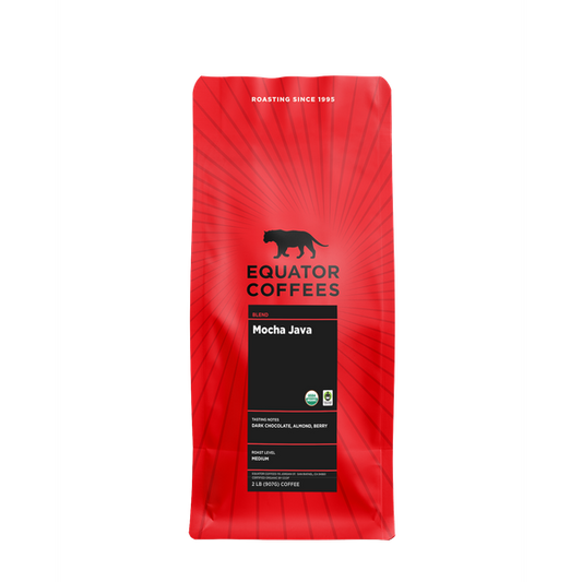Mocha Java Fair Trade Organic 2 lb - Coffee Beans for Flexible Recipe Preparation